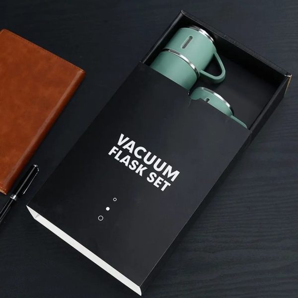 3 In 1 Vacuum Insulated Thermal Flask Set